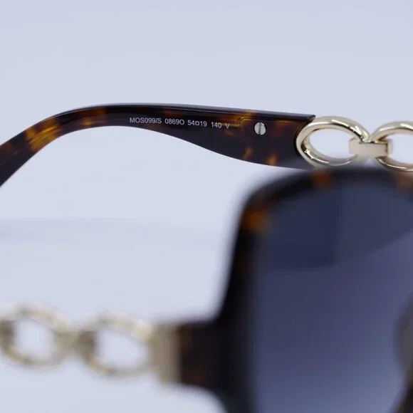 Moschino MOS099/S 0086 9O Sunglasses Havana Butterfly Frame  display picture 2